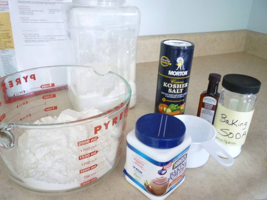 baking ingredients on counter