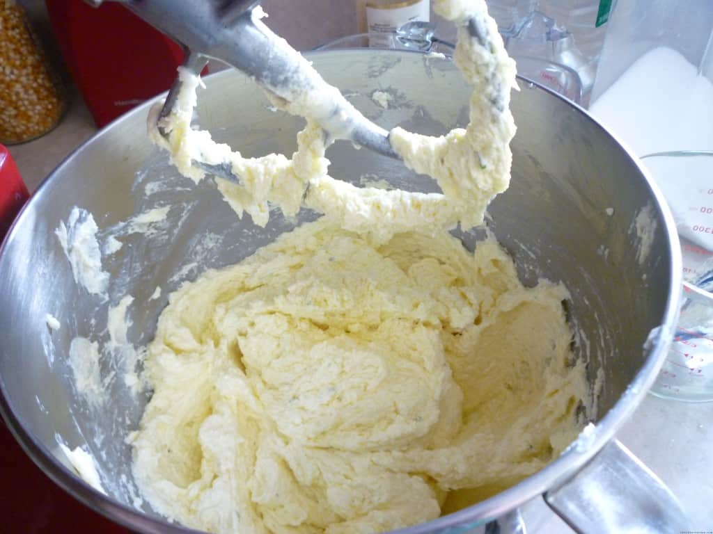 mixing butter