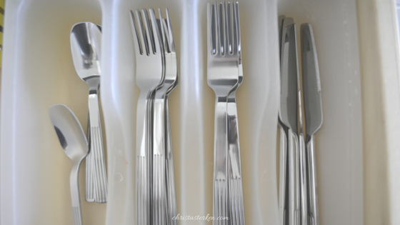 silverware in a drawer