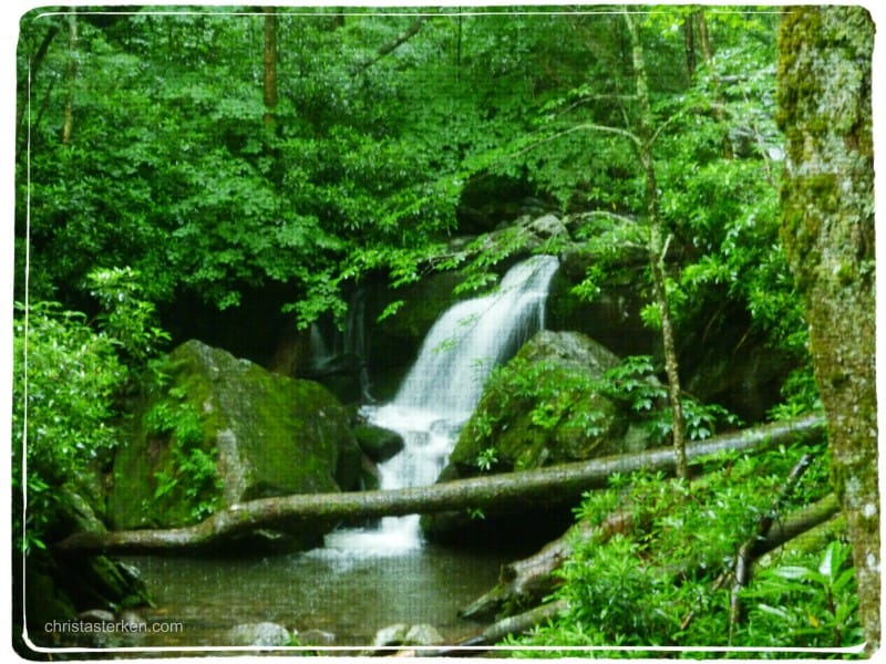 waterfall in smoky mountains