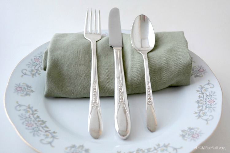 vintage place setting