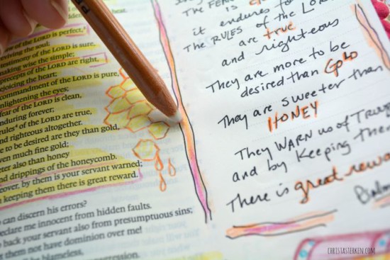 Bible journaling for the beginner (with easy to follow examples)