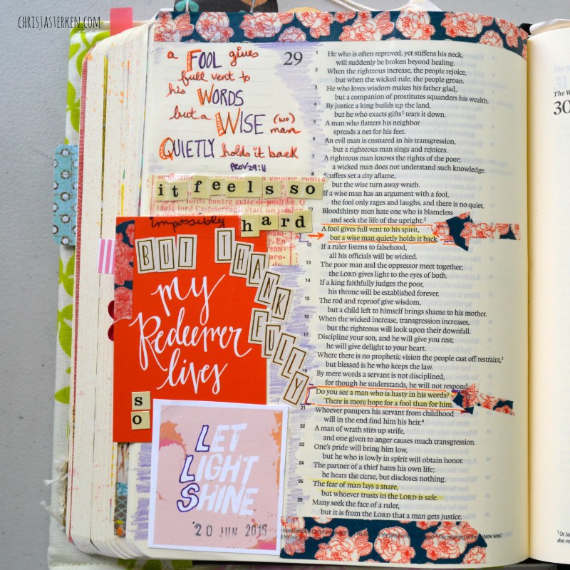 Bible journaling for the beginner (with easy to follow examples)