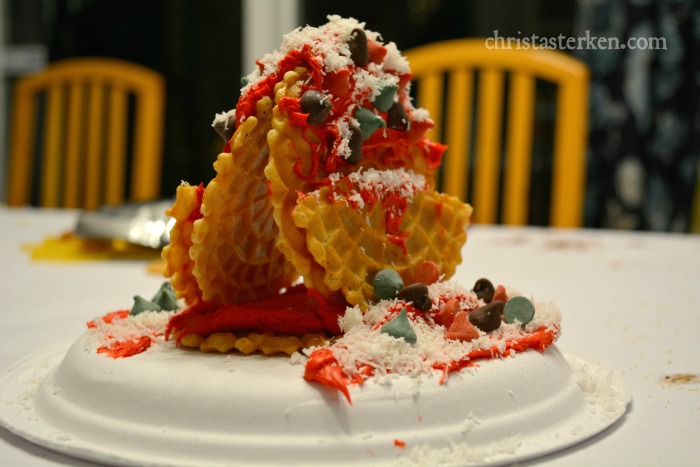 Wacky gingerbread house competition (minus the gingerbread!)