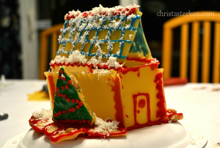 Wacky gingerbread house competition (minus the gingerbread!)