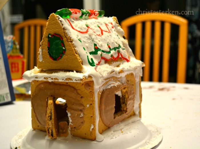 Wacky gingerbread house competition (minus the gingerbread!)