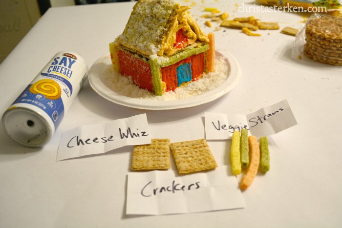 Wacky gingerbread house competition (minus the gingerbread!)