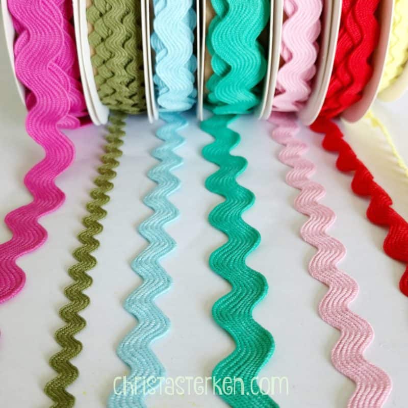 spools of colored ribbon
