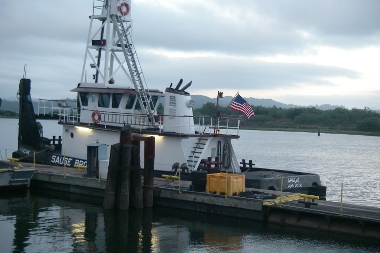 tugboat at a dock