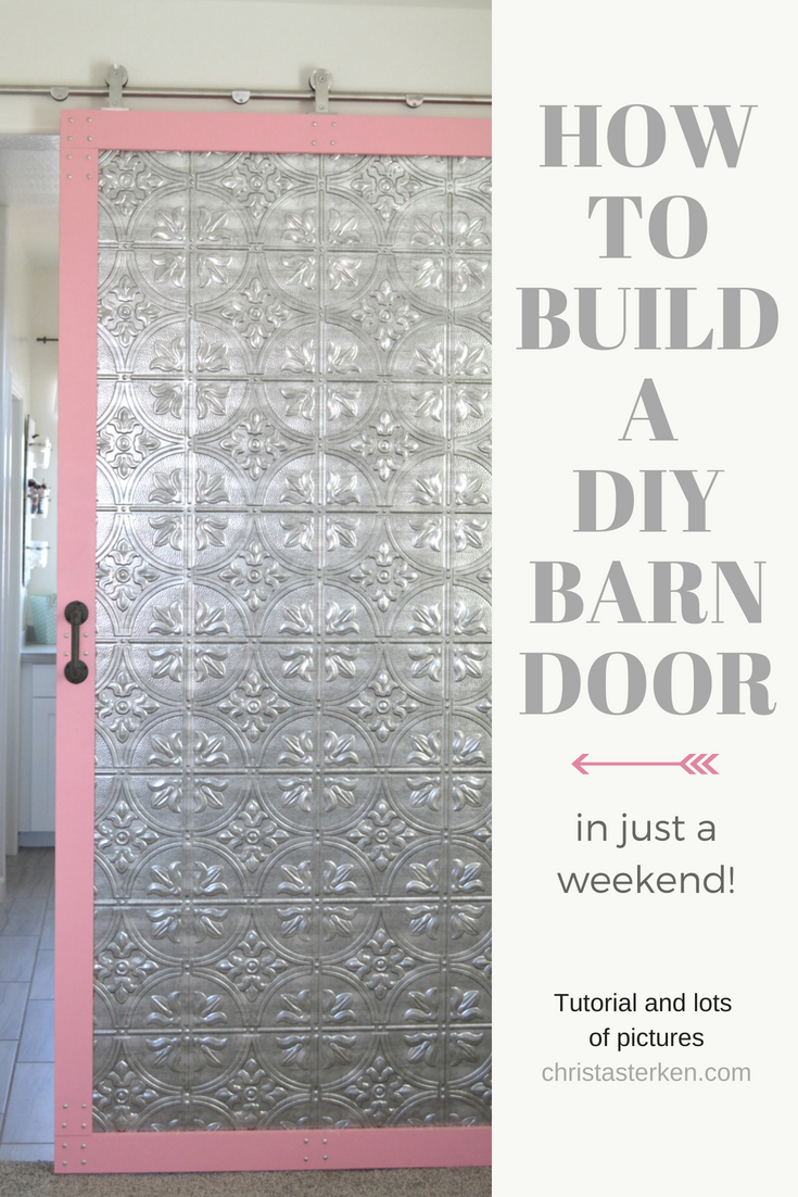 DIY sliding barn door in a weekend tutorial