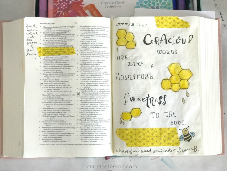 Wabi-Sabi Bible Journaling With Gelatos {an imperfect tutorial}