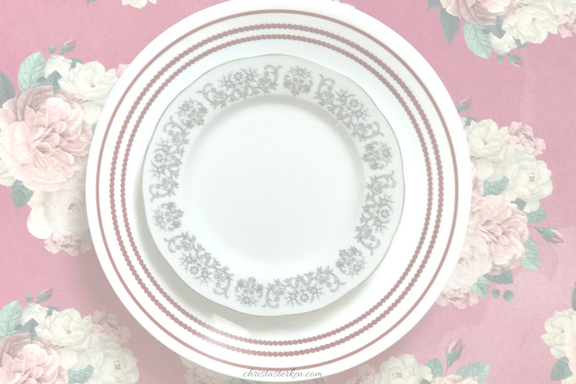 china on dinner plate
