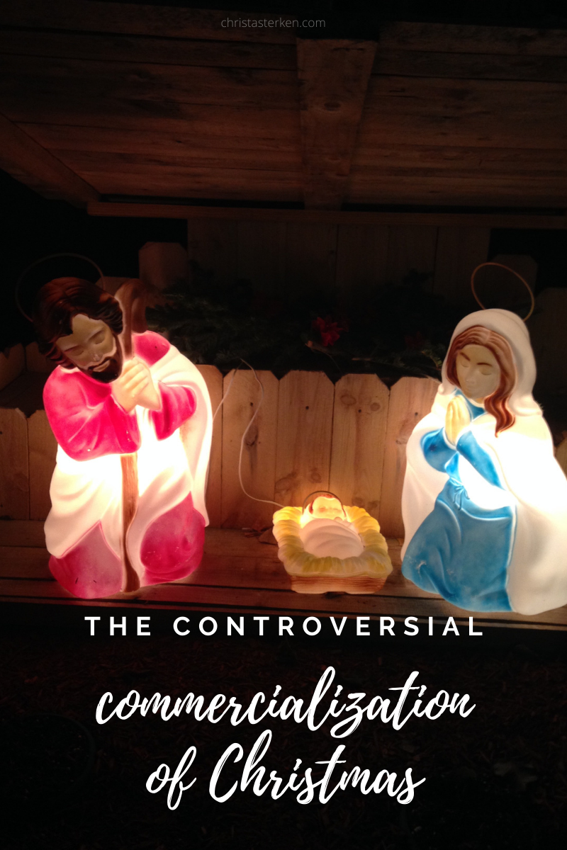 A Christmas nativity and the controversy over commercialism