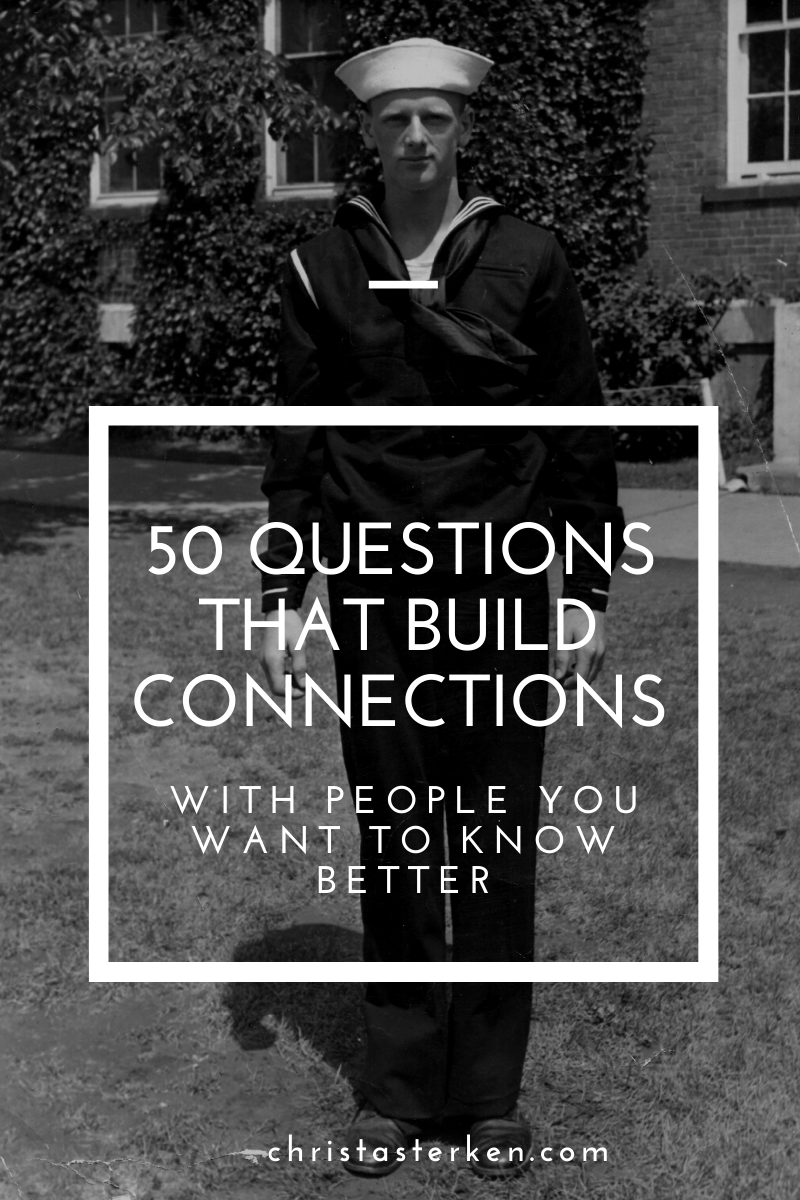 Personal connections- 50 questions that build bonds with people