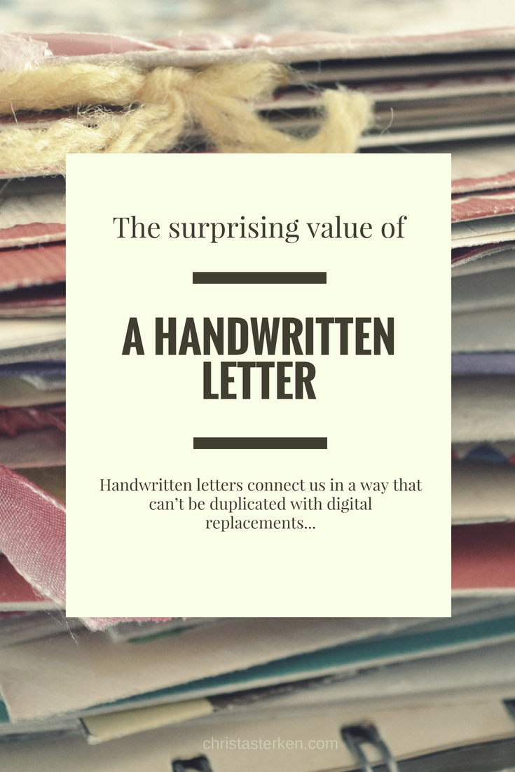 The Value Of Handwritten Letters