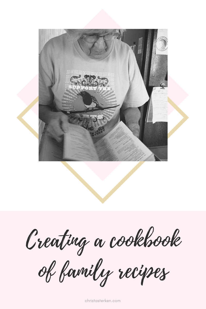 Create a personal cookbook of family recipes
