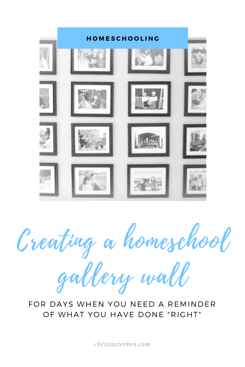 Creating a homeschool gallery wall (celebrate what you’ve done right)