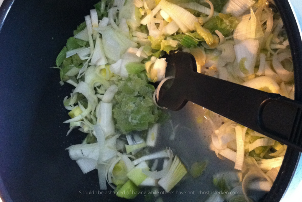 sauteeting vegetables