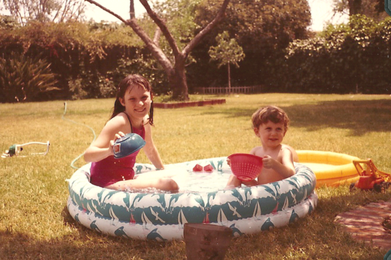 retro kids pool 70's style