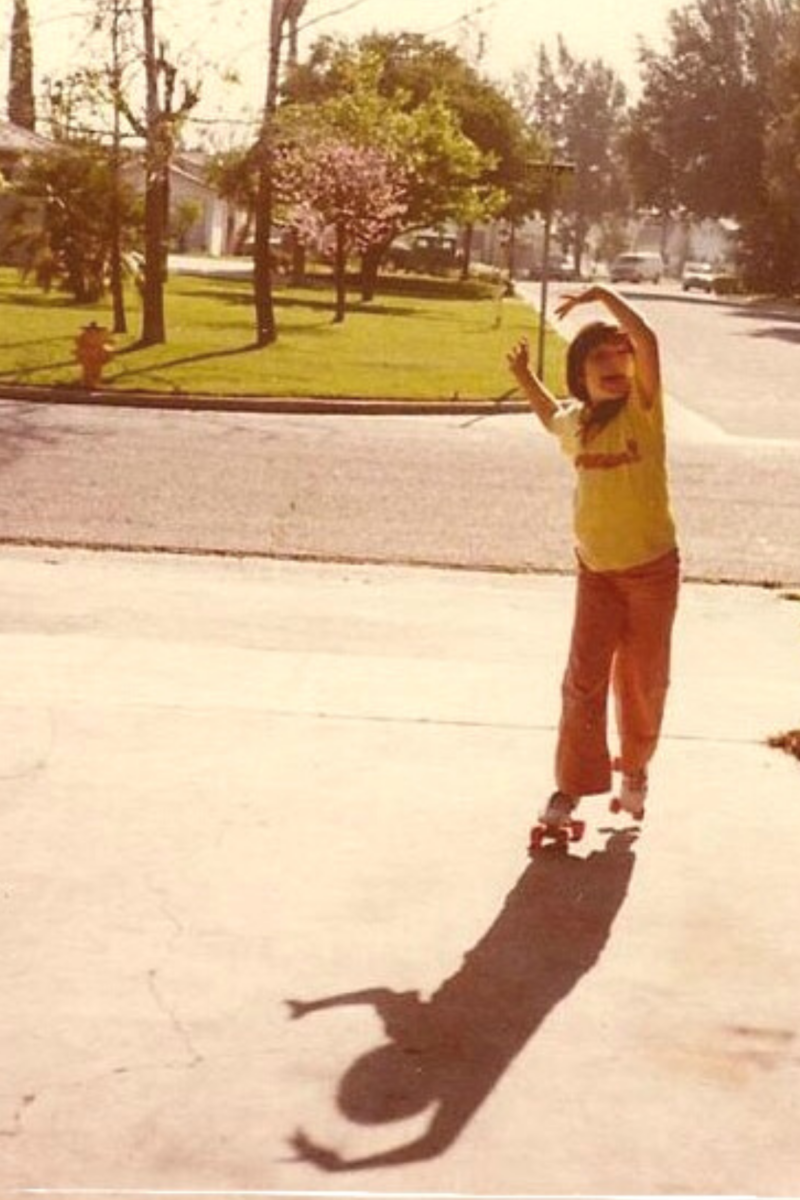 Creating summer memories child skating