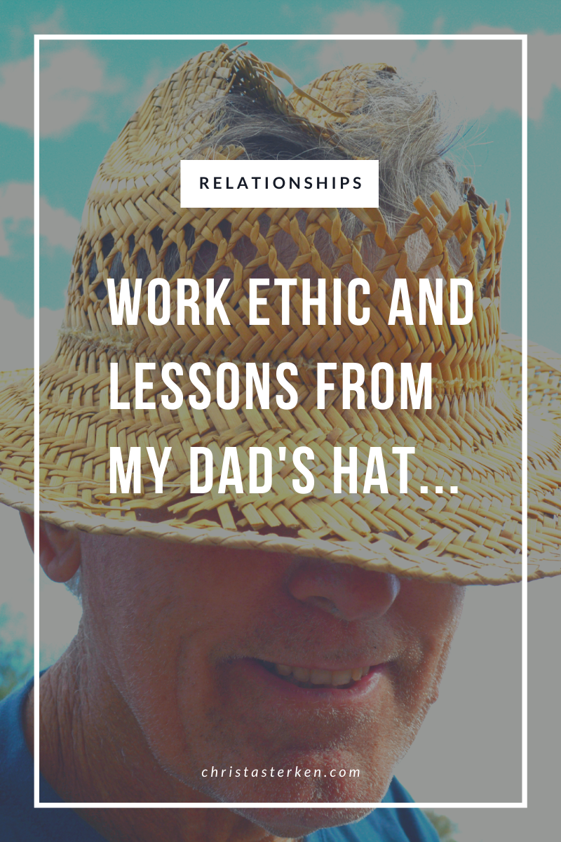 My father taught me about hard work in his hat