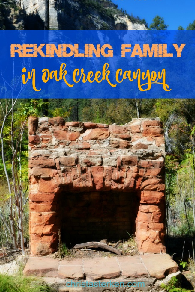 Reconnecting with family In Oak Creek Canyon