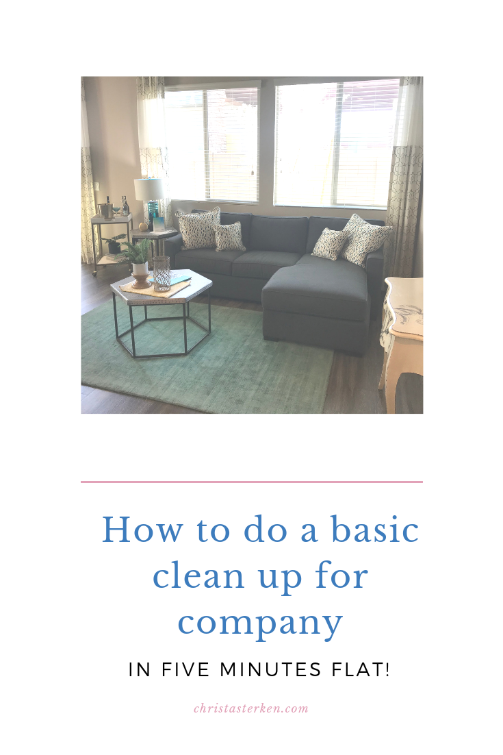 Hospitality at home-How to fake a clean house for Company