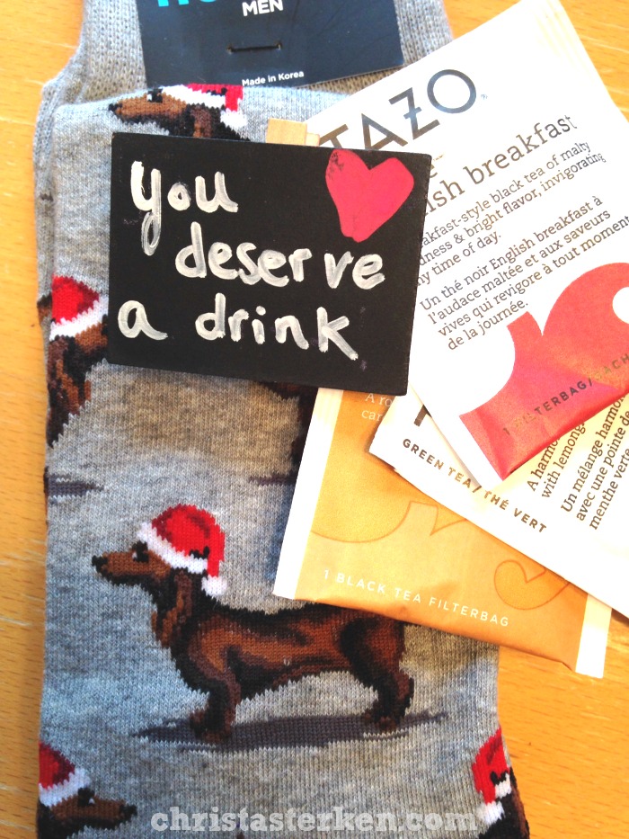 christmas weiner dog socks