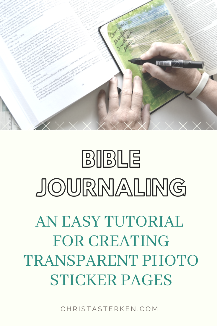 How to Bible Journal for beginners using photo stickers