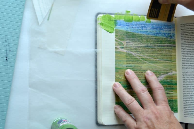 Bible Journaling tutorial for creating transparent photo sticker pages