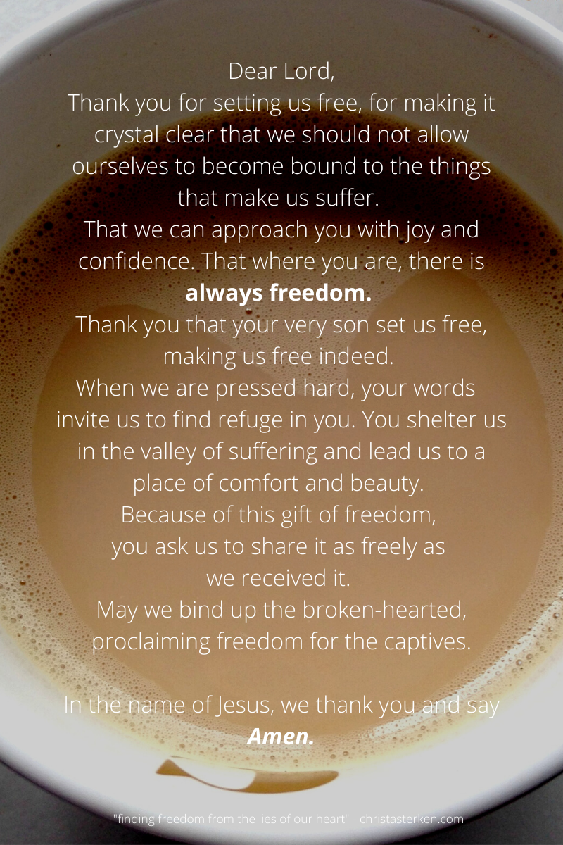 prayer for freedom