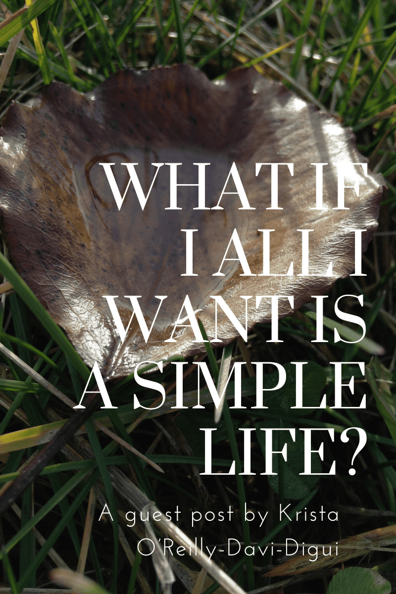 Slow living- What if I all I want is a simple life?
