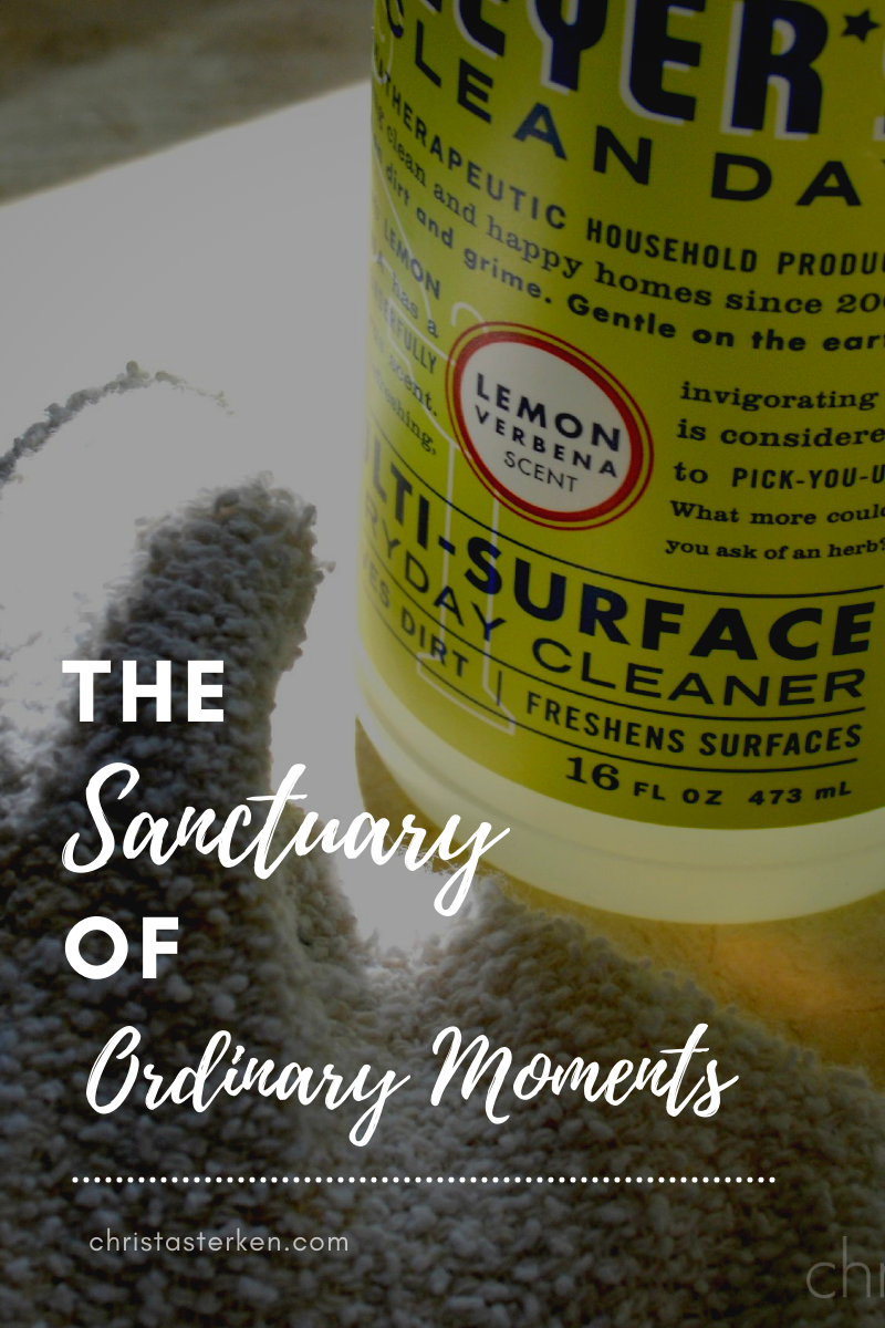 The sanctuary of ordinary moments for homemakers