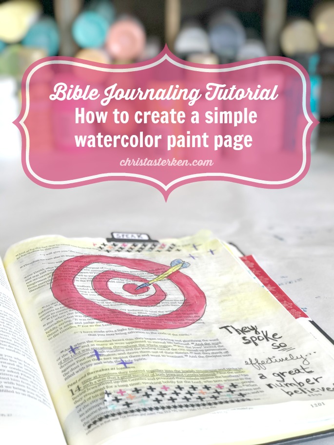 Creative Bible journaling ideas with watercolors