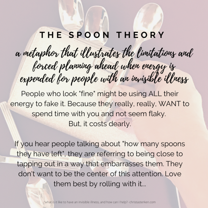 invisible illness quotes spoon theory
