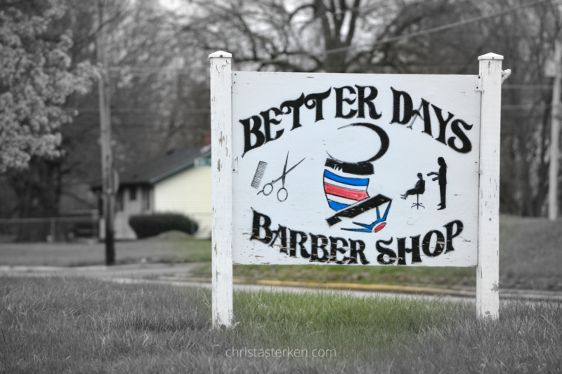 barber shop sign