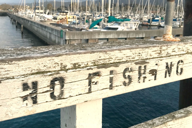no fishing sign in monterey