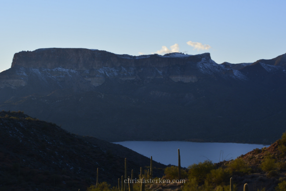 sunset on apache trail