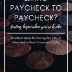 Living paycheck to paycheck