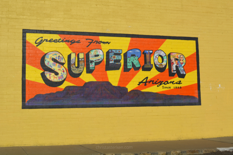 mural of Superior arizona