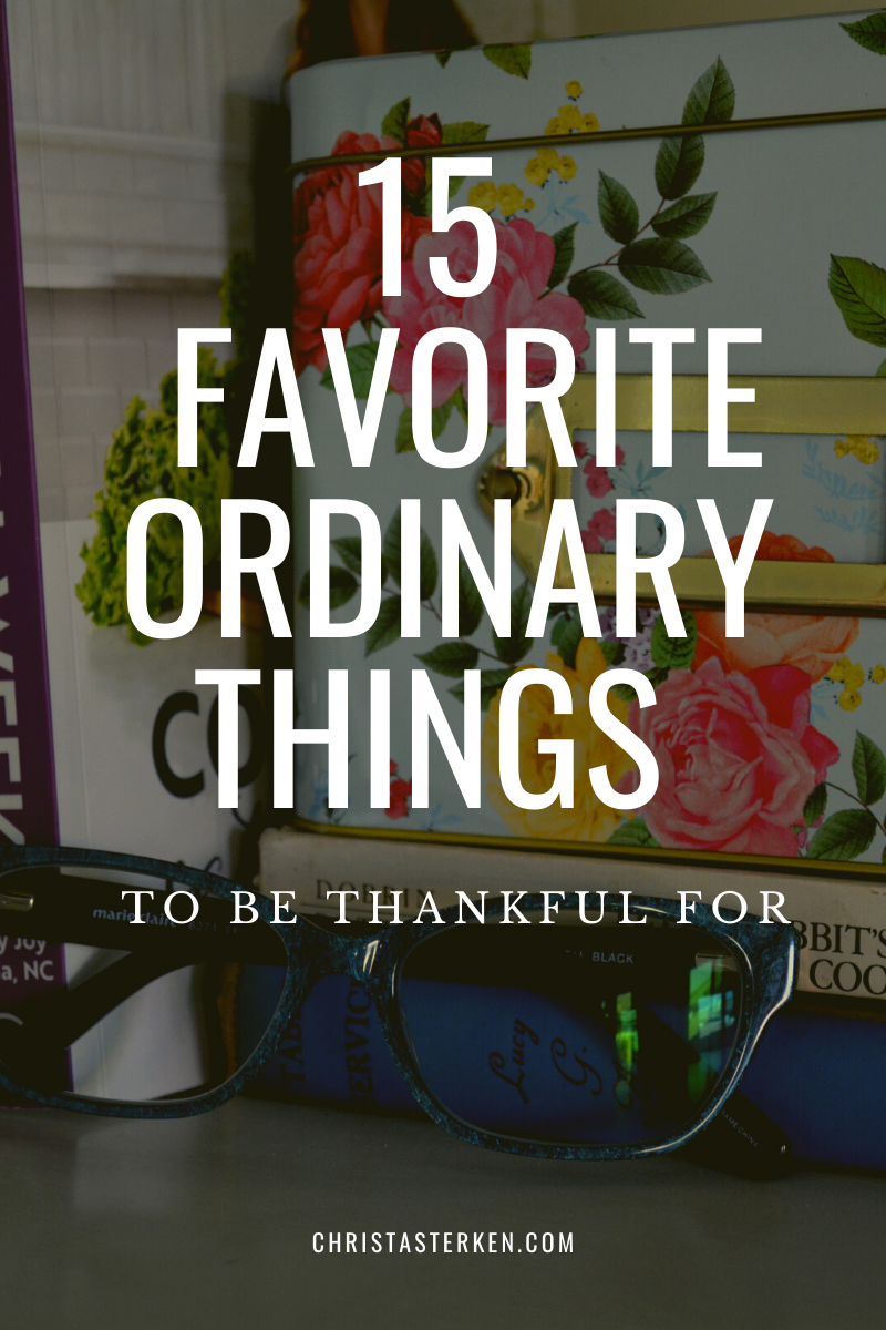 15 things to be thankful for at home