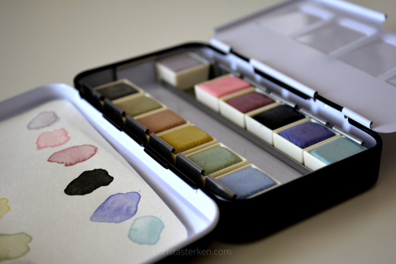 tin palette of watercolors