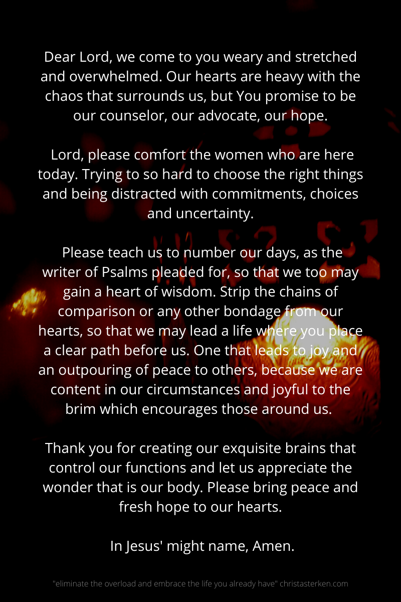 prayer for feeling overwhelmed printable pdf