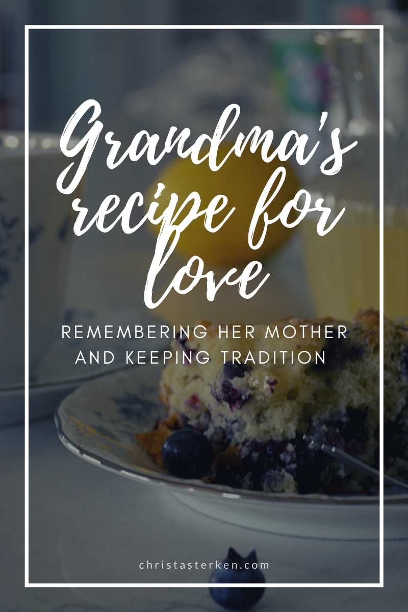 Vintage blueberry pudding- Grandma's recipe for love 