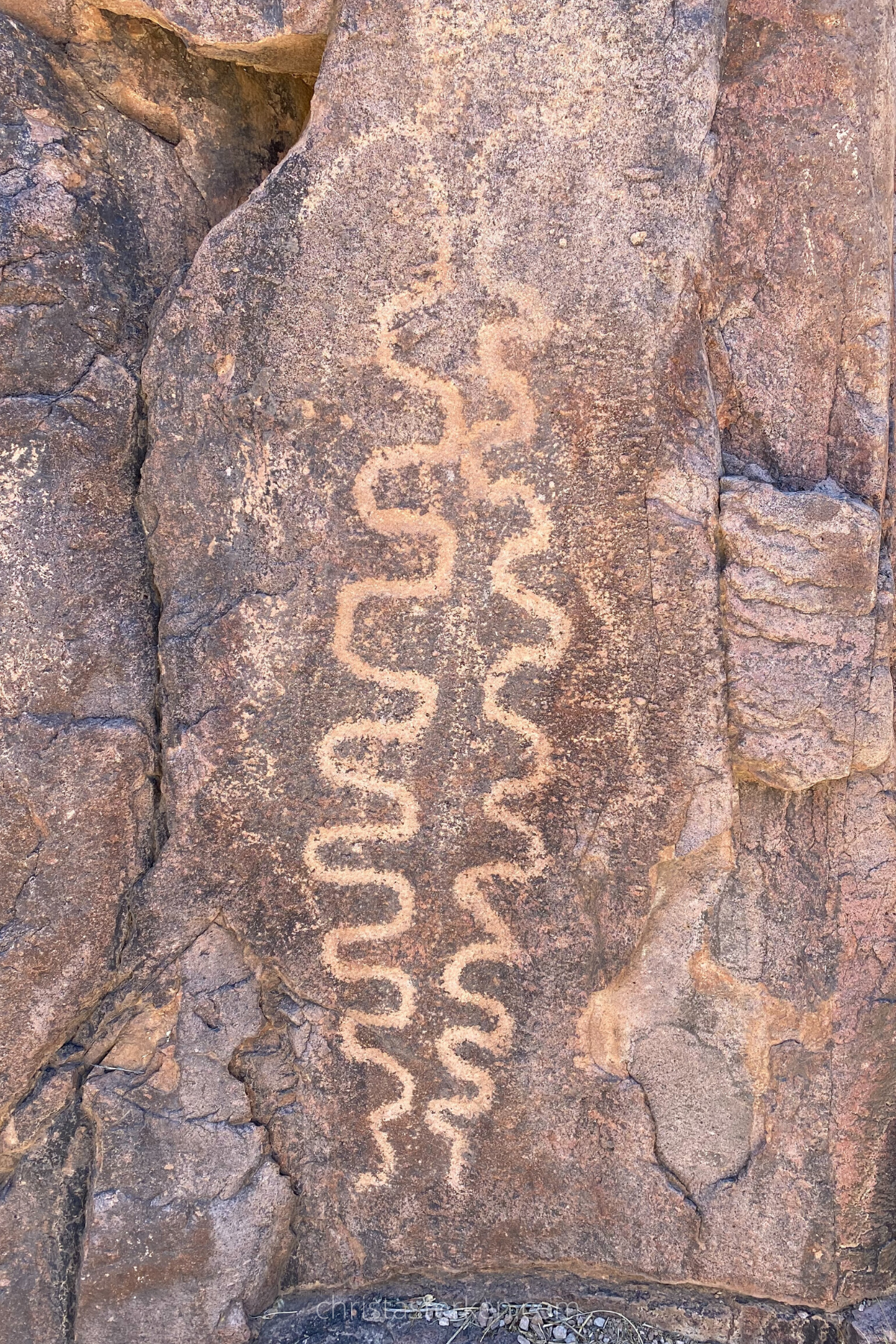 petroglyphs in desert