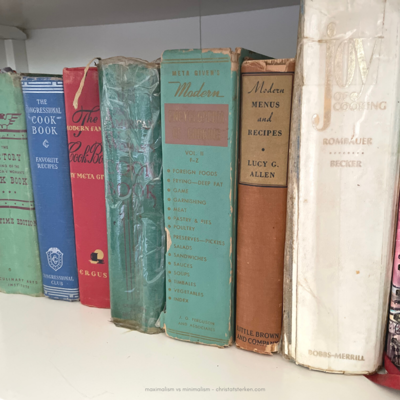 vintage cookbook collection