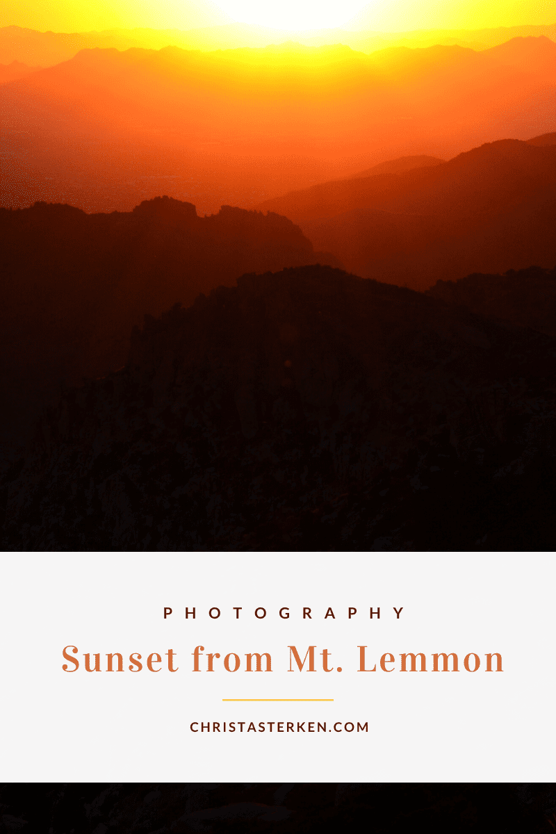 Mt. Lemmon Sunset {photography}