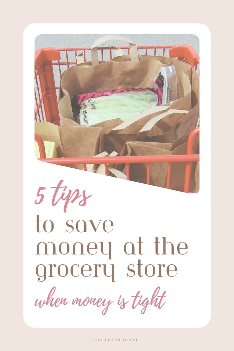 5 tips to save money grocery shopping when money is tight