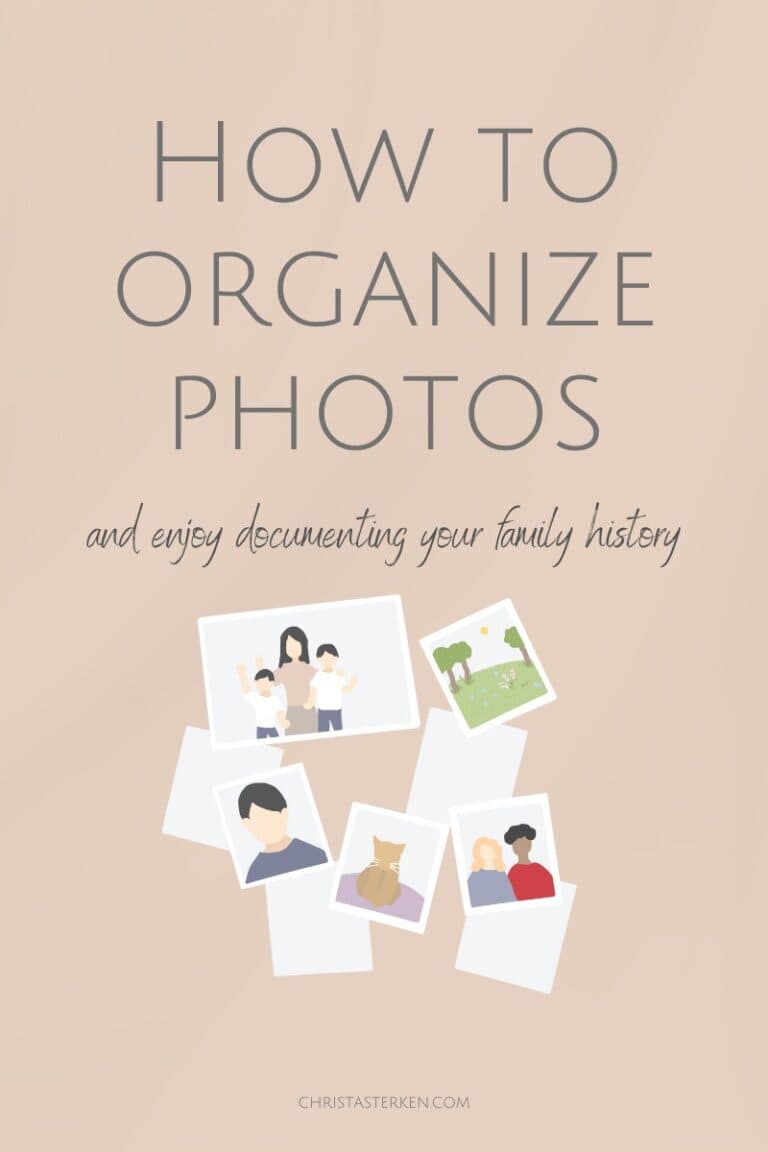 How to organize photos and document your family history