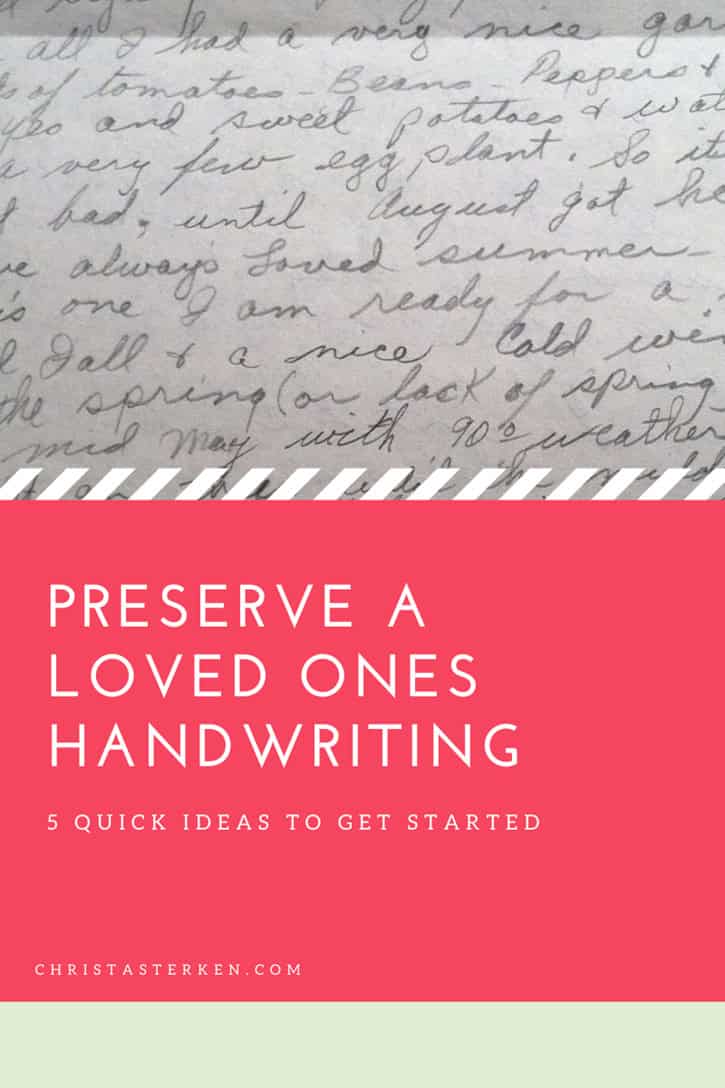 How to Preserve Family Handwriting and Honor Your Ancestors